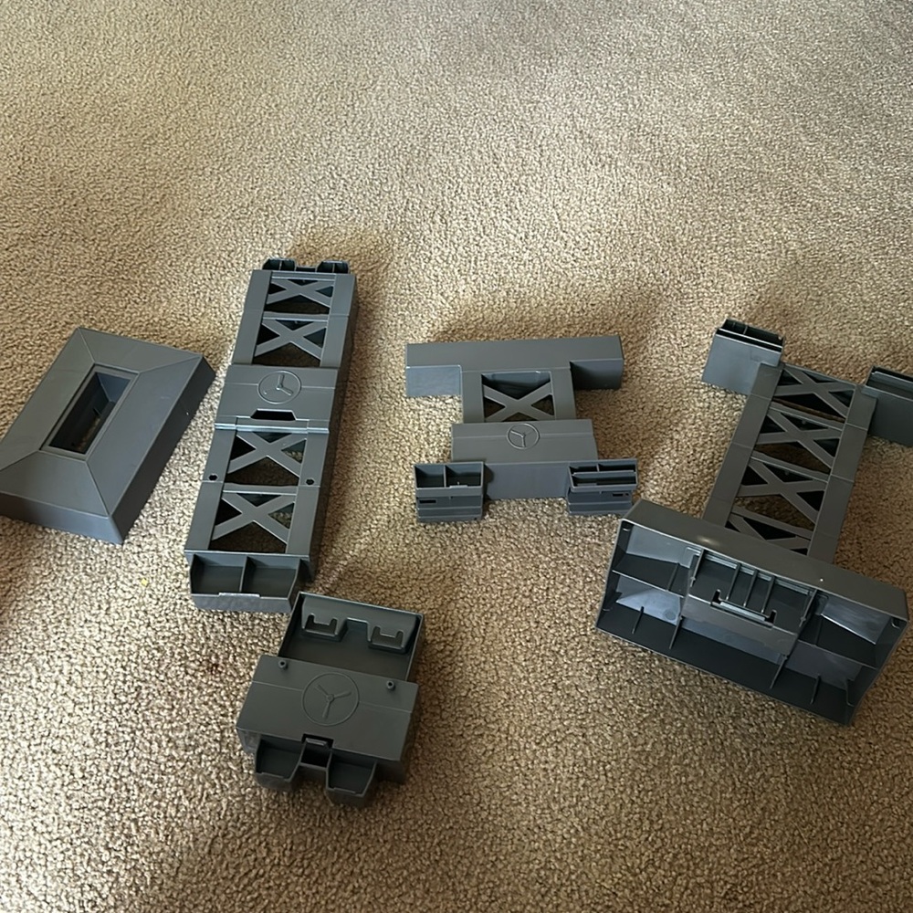 Hot Wheels Nintendo Mario Kart Rainbow Road Track Replacement Parts Lot